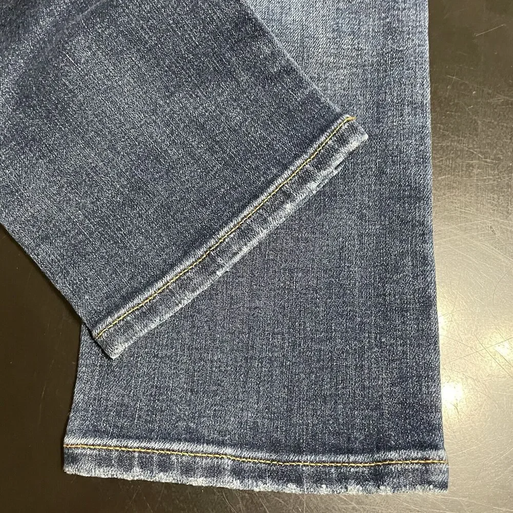 American Eagle SLIM Jeans Men’s 28x32 Medium Wash Blue Stretch Denim *ALTERED*